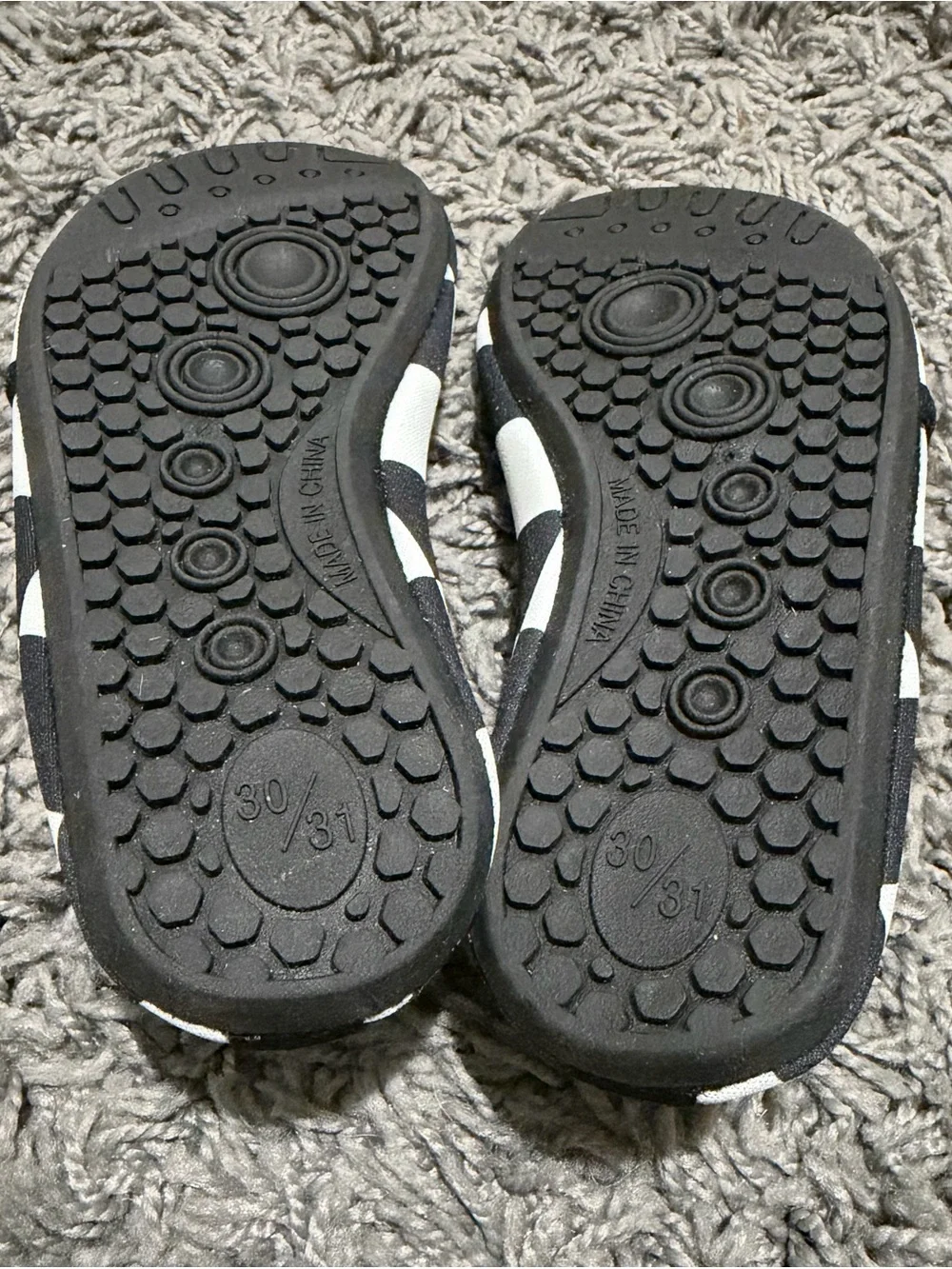 Rebel Bro- *Never Worn* Kids Black and White Slip-On Water Shoes XL 11-12C